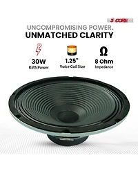 5 Core 10 Inch Guitar Speaker 60W 8Ohm 25Oz Magnet 1.25" Vc Amplifier Cabinet Driver