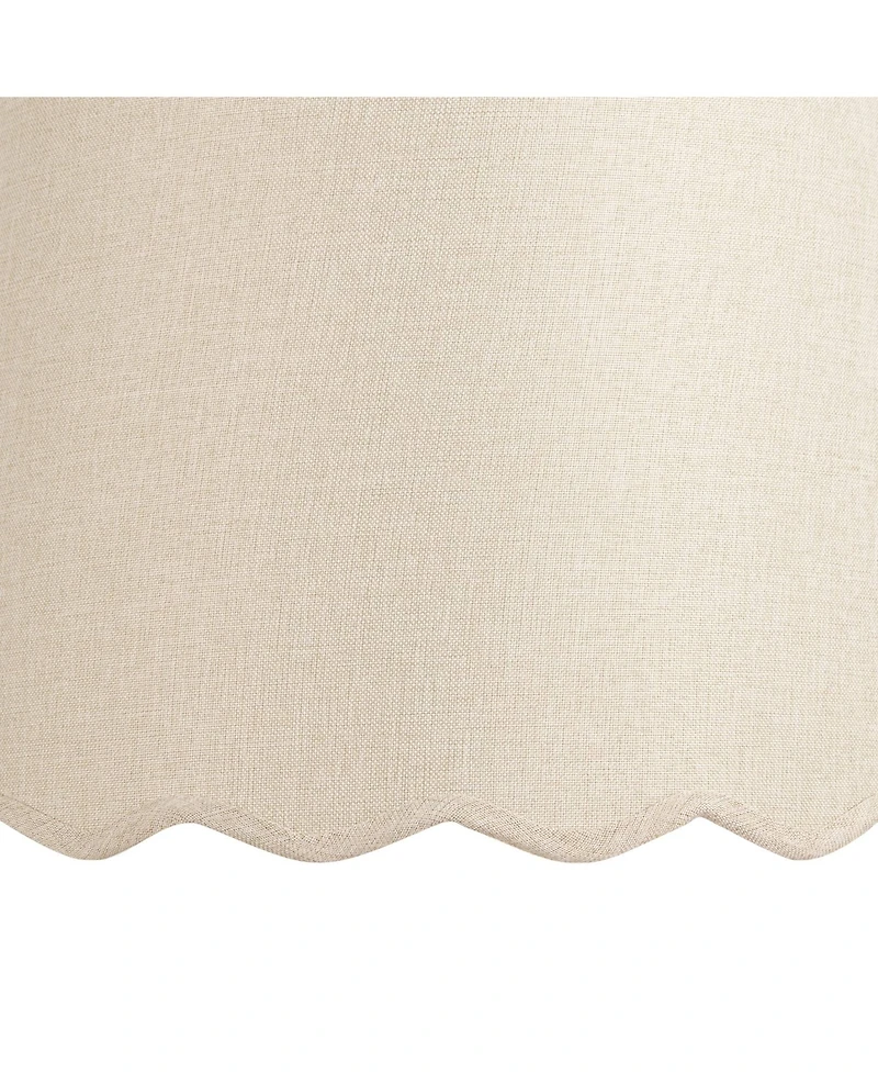Springcrest Mylie Cream Scallop Drum Shade 13x15x11x11