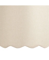 Springcrest Mylie Cream Scallop Drum Shade 13x15x11x11