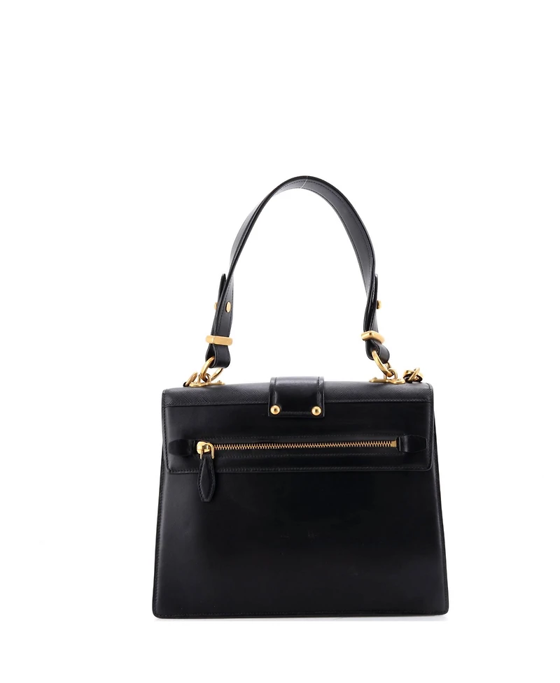 Pre-Owned Prada Medium Cahier Convertible Shoulder Bag City Calf and Saffiano