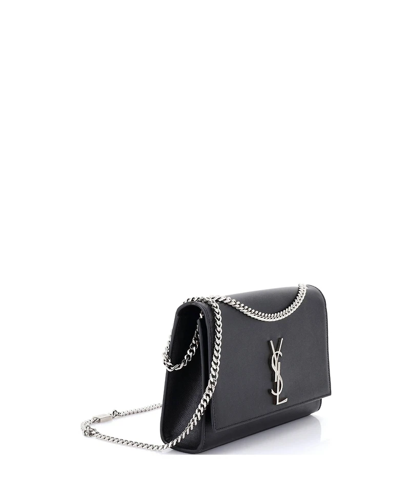 Pre-Owned Saint Laurent Medium Classic Monogram Crossbody Bag Grainy Leather