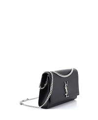 Pre-Owned Saint Laurent Medium Classic Monogram Crossbody Bag Grainy Leather