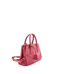 Pre-Owned Prada Small Galleria Double Zip Tote Saffiano Leather