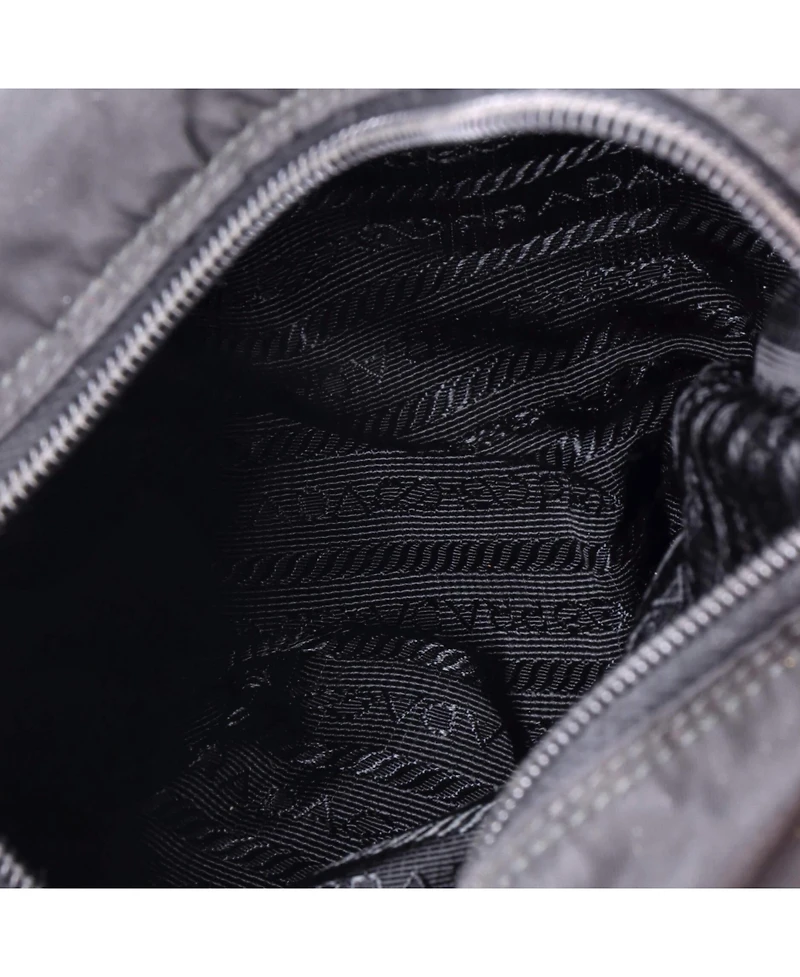 Pre-Owned Prada Small Buckle Messenger Bag Tessuto