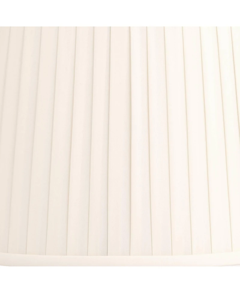 Springcrest Mapo 14" Top x 17" Bottom x 11" High x 11" Slant Lamp Shade Replacement Drum Softback Washer Harp Finial