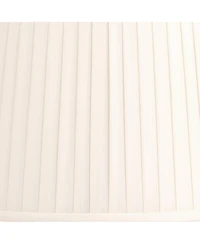 Springcrest Mapo 14" Top x 17" Bottom x 11" High x 11" Slant Lamp Shade Replacement Drum Softback Washer Harp Finial