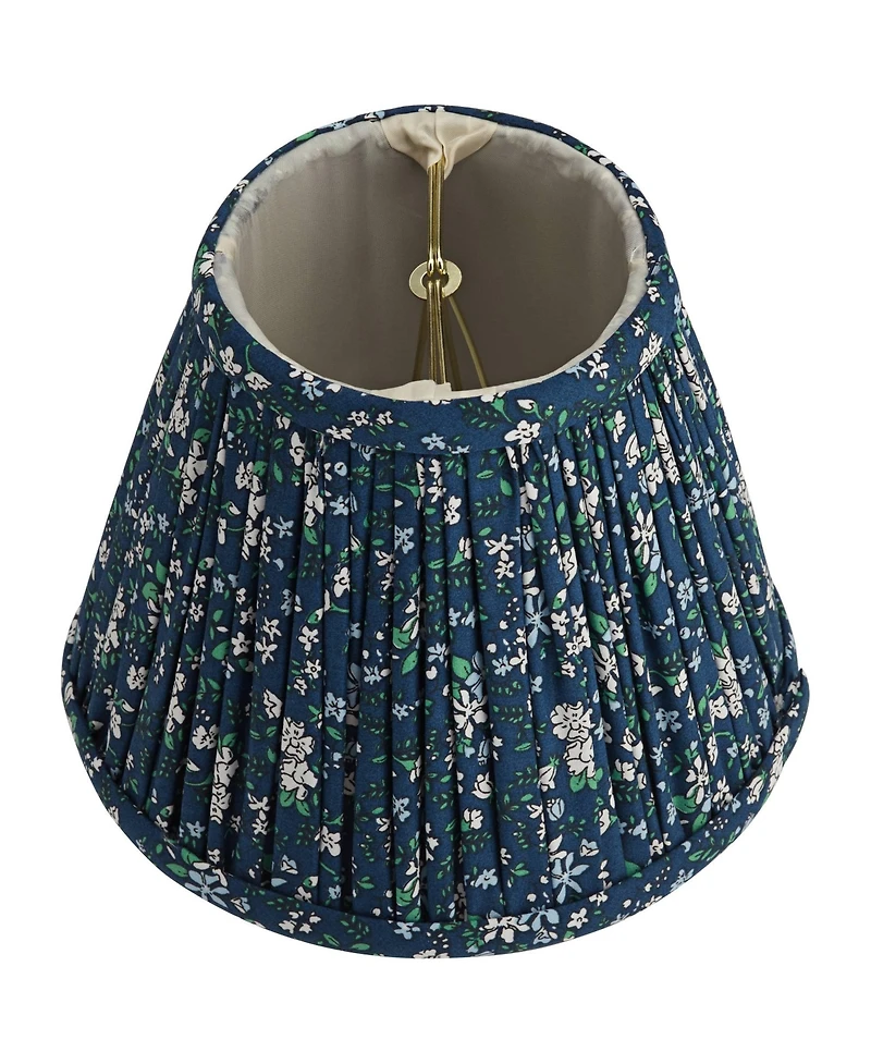 Springcrest 3 1/2" Top x 6" Bottom x 5" High x 5" Slant Print Lamp Shade Replacement Set of 4Floral Clip On Candelabra