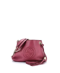 Pre-Owned Gucci Mini Soho Chain Strap Shoulder Bag Leather