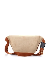 Pre-Owned Gucci Large Zip Belt Bag Vintage Web Canvas