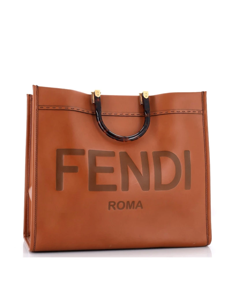 Pre-Owned Fendi Large Sunshine Shopper Tote Leather