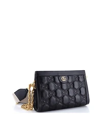 Pre-Owned Gucci Small Gg Shoulder Bag Gg Matelasse Leather