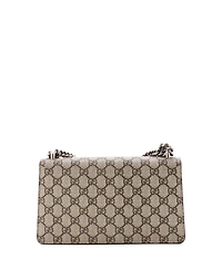 Pre-Owned Gucci Small Dionysus Bag Gg Coated Canvas with Crystal Embellished Metal