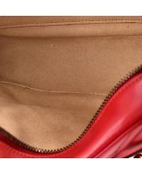 Pre-Owned Gucci Small Gg Marmont Shoulder Bag Matelasse Leather