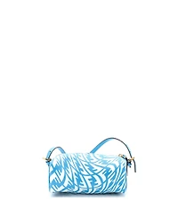 Pre-Owned Fendi Mini Zip Shoulder Bag Vertigo Zucca Coated Canvas