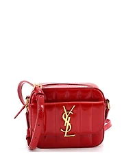 Pre-Owned Saint Laurent Toy Vicky Camera Bag Vertical Quilt Patent