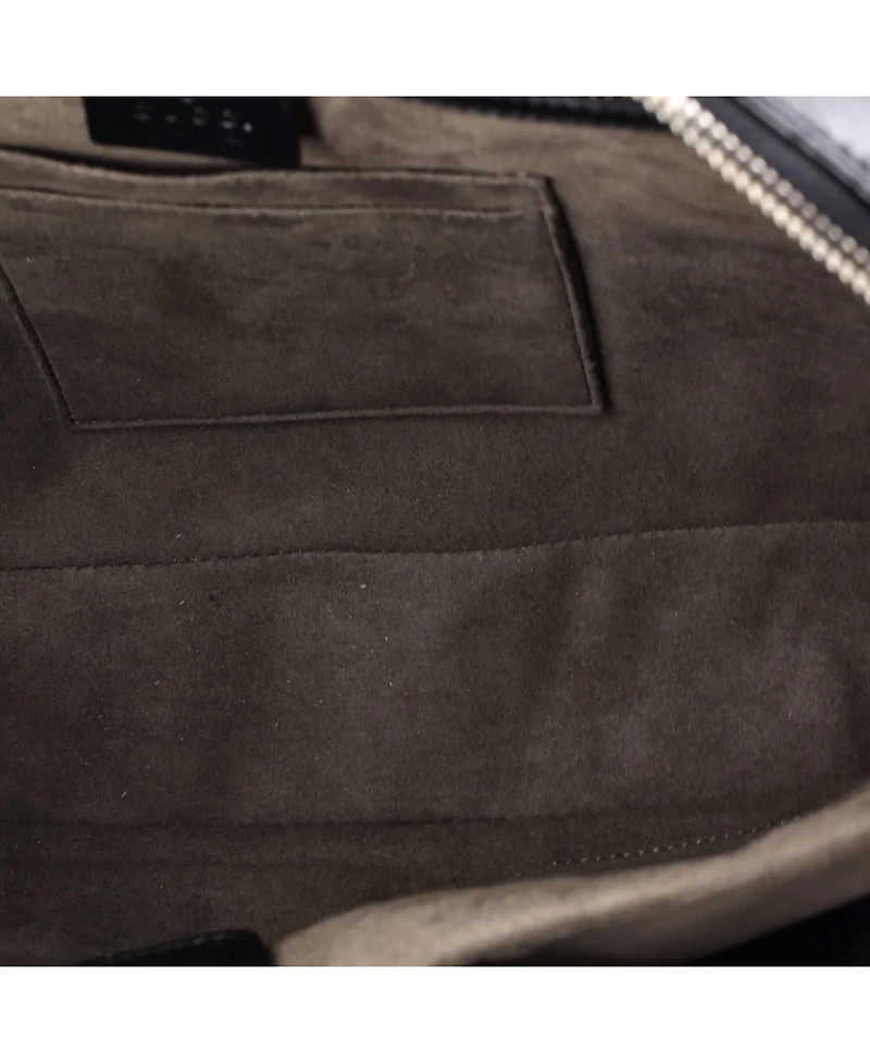 Pre-Owned Gucci Medium Signature Convertible Briefcase Guccissima Leather