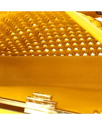 Pre-Owned Fendi Regular Peekaboo Bag Braided Leather