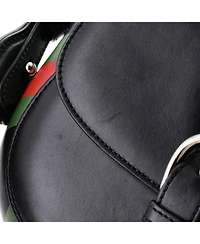 Pre-Owned Gucci Charisma Flap Shoulder Bag Embossed Leather