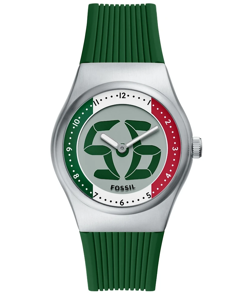 Fossil Men's World Flags Big Tic Mexico and Italy Watch 40mm