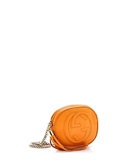 Pre-Owned Gucci Mini Soho Chain Bag Leather