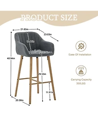 Rainsken Tall Bar Stools Set of 2