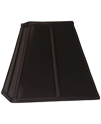 Springcrest Collection Set of 2 Square Lamp Shades Bavarian Small 5.25" Top x 10" Bottom x 9.5 Slant Spider Replacement Harp and Finial Fitting