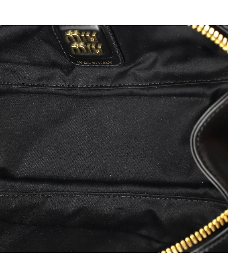 Pre-Owned Miu Miu Small Beau Top Handle Bag Leather