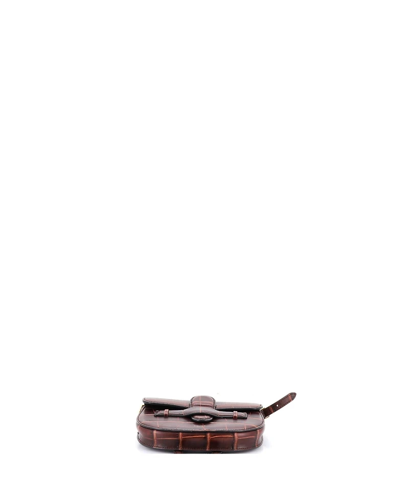 Pre-Owned Celine Mini Symmetrical Shoulder Bag Embossed Leather