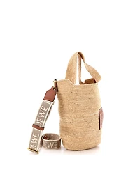 Pre-Owned Loewe Mini Paula's Ibiza Slit Tote Straw