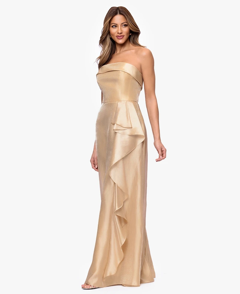 Xscape Women's Strapless Sleeveless Gown