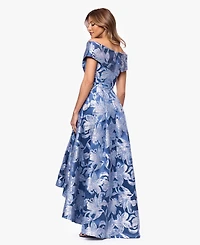 Xscape Women's Off-The-Shoulder V-Neck Gown