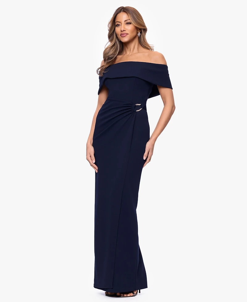 Xscape Women's Off-The-Shoulder Gown