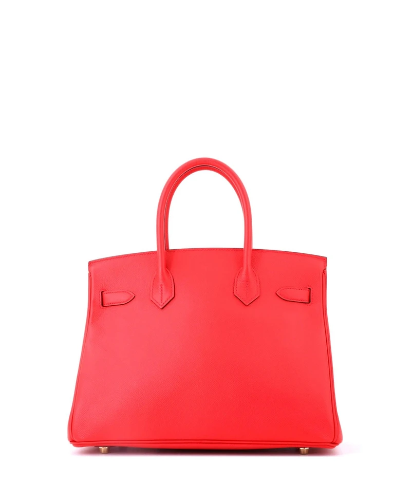 Pre-Owned HERMES Birkin 30 Handbag Pink Epsom with Gold Hardware