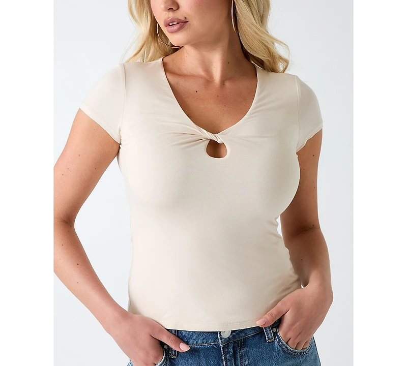Guess Women's Emmie Short-Sleeve Top