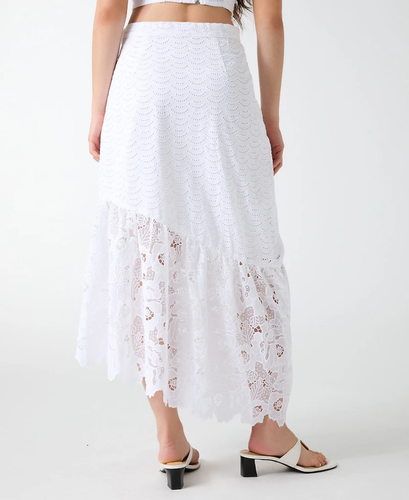 Guess Women's Pull-On Flared Midi Skirt
