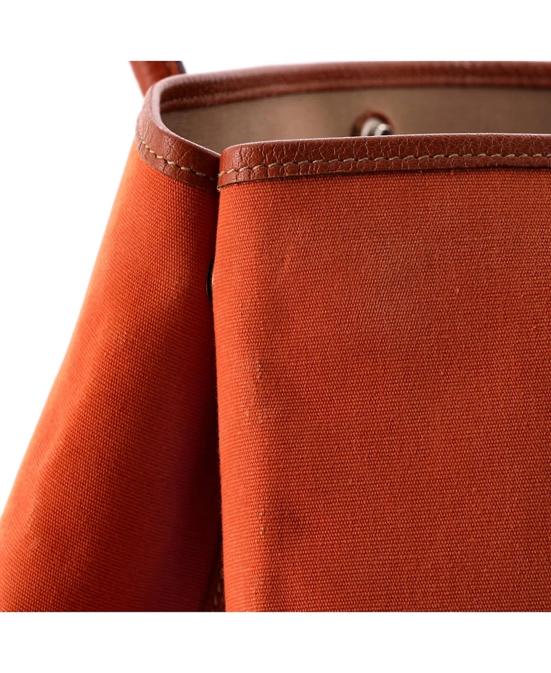 Pre-Owned HERMES 36 Garden Party Tote Toile and Leather