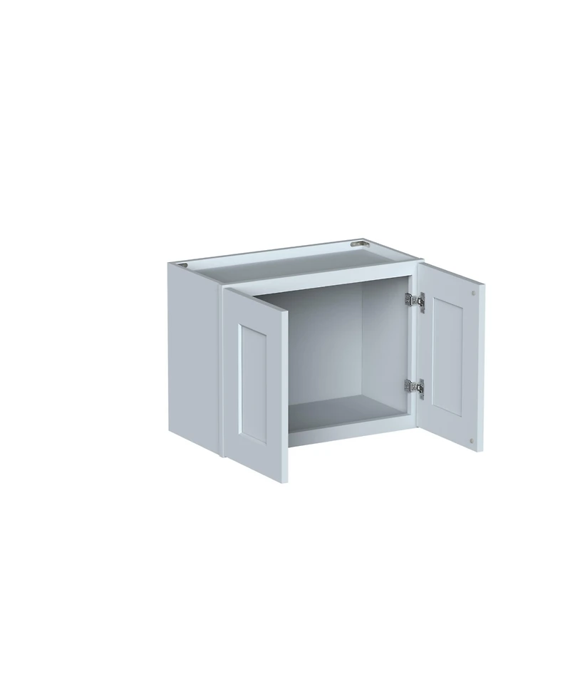 Boyel Living W24" Short Wall Cabinet with Full Overlay Hdf Door for Custom Kitchen or Bathroom