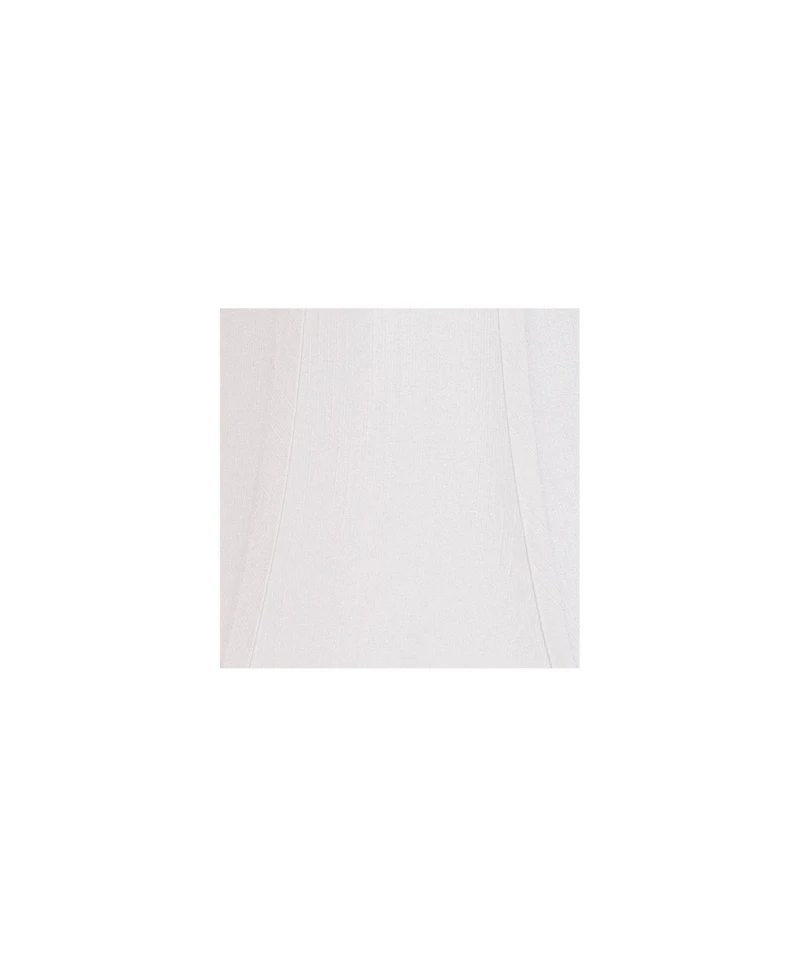 Springcrest Imperial Shade Set of 2 Bell Lamp Shades White Large 9" Top x 18" Bottom x 13" Slant x 12.5" High Spider with Replacement
