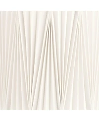 Springcrest 15" Top x 15" Bottom x 11" High x 11" Slant Lamp Shade Replacement Brussels Linen Diamond Pleats Spider Harp Finial