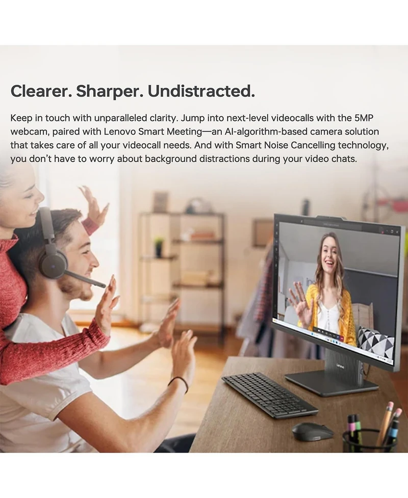 Lenovo IdeaCentre 27" All-in-One Amd Ryzen 7 16GB Ram Amd Radeon Graphics 1TB Ssd Storage Windows 11 Pro 100Hz