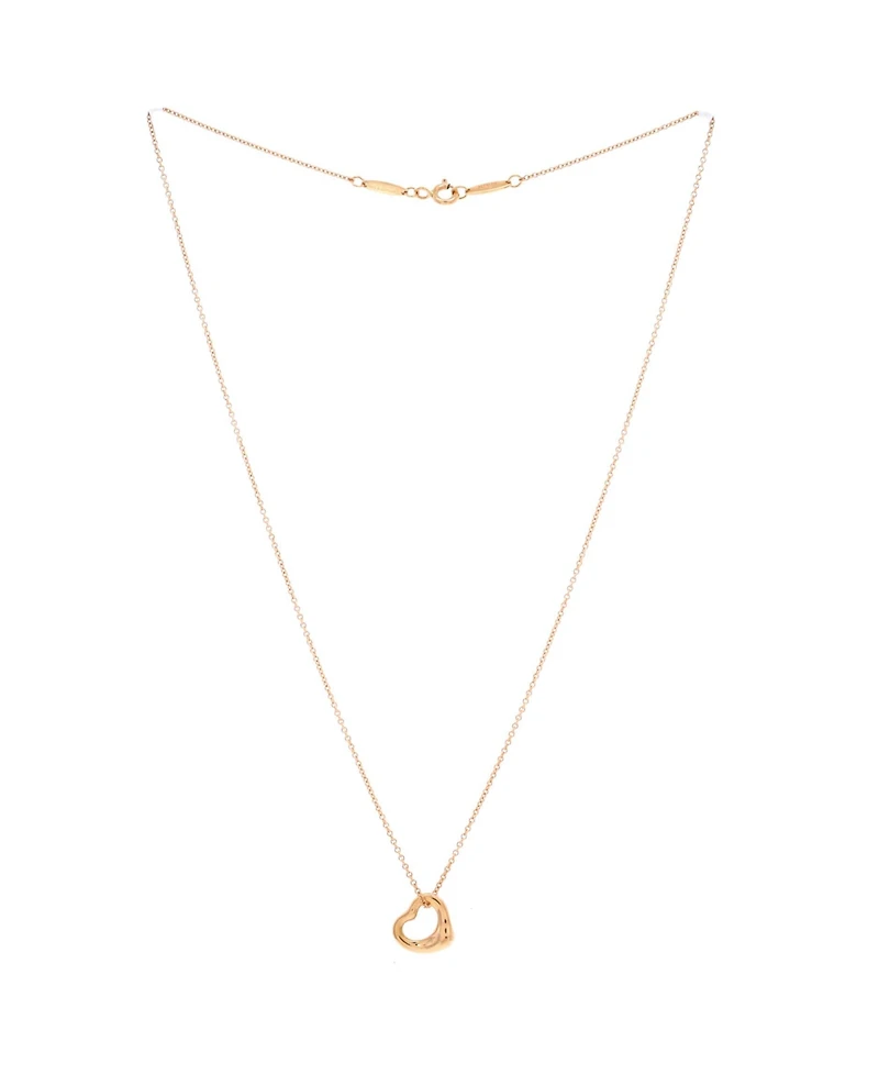 Pre-Owned Tiffany & Co Elsa Peretti Open Heart Pendant Necklace