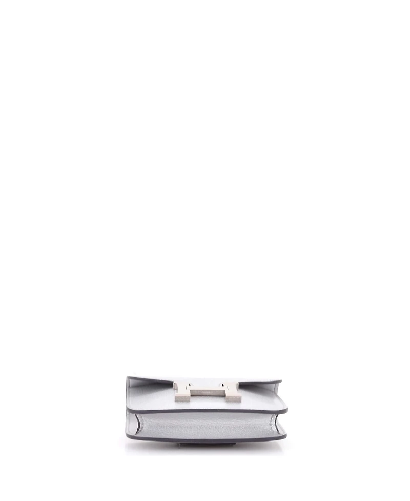 Pre-Owned Hermes Constance Slim Wallet Chevre Chamkilight