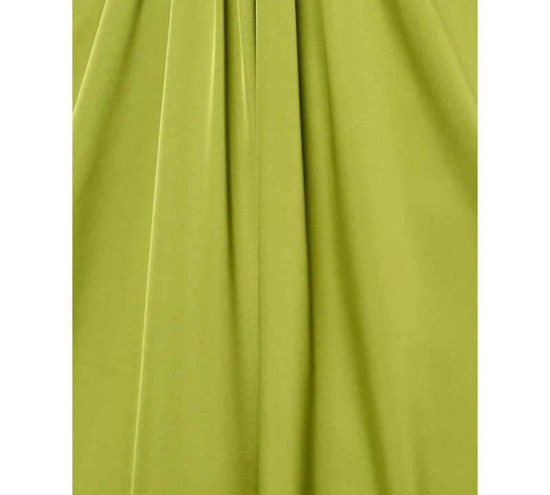 Adrianna Women's V-Neck Satin Long Dress