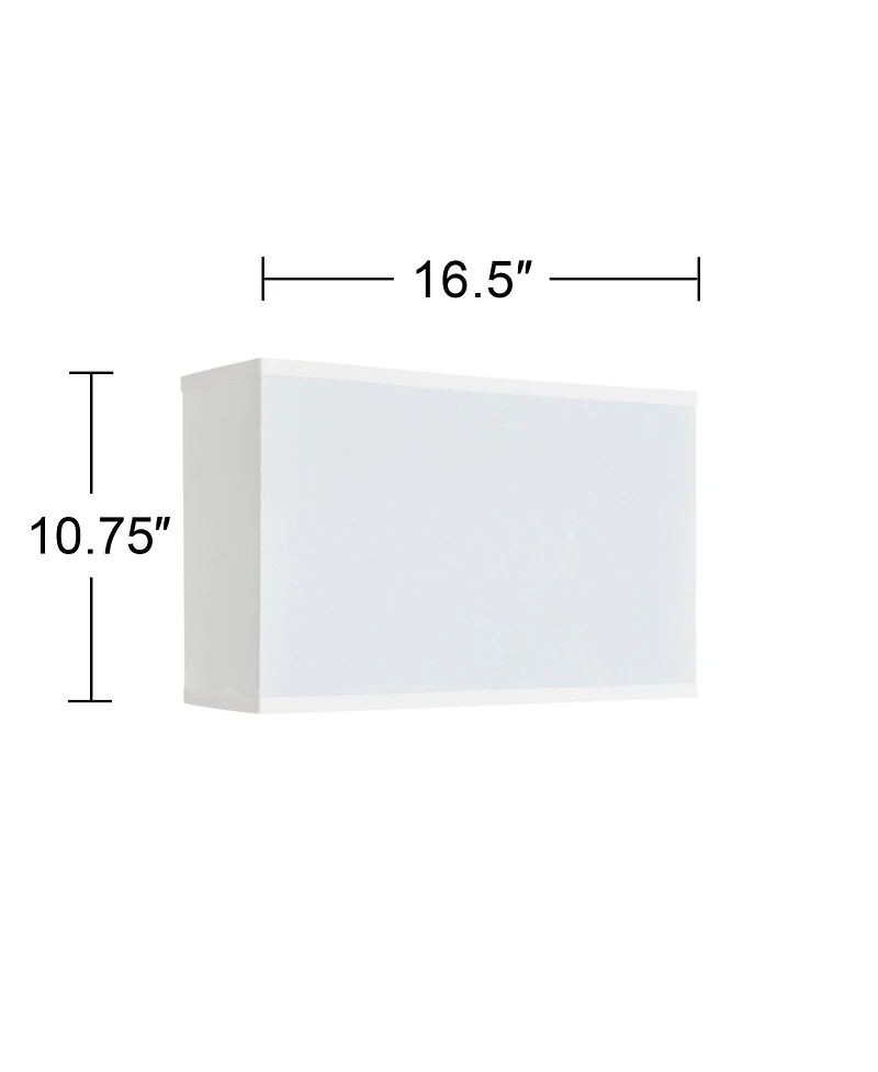 Springcrest Shantung Rectangular Shade 16.5x16.5x10.75 (Uno)