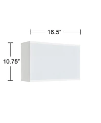 Springcrest Shantung Rectangular Shade 16.5x16.5x10.75 (Uno)