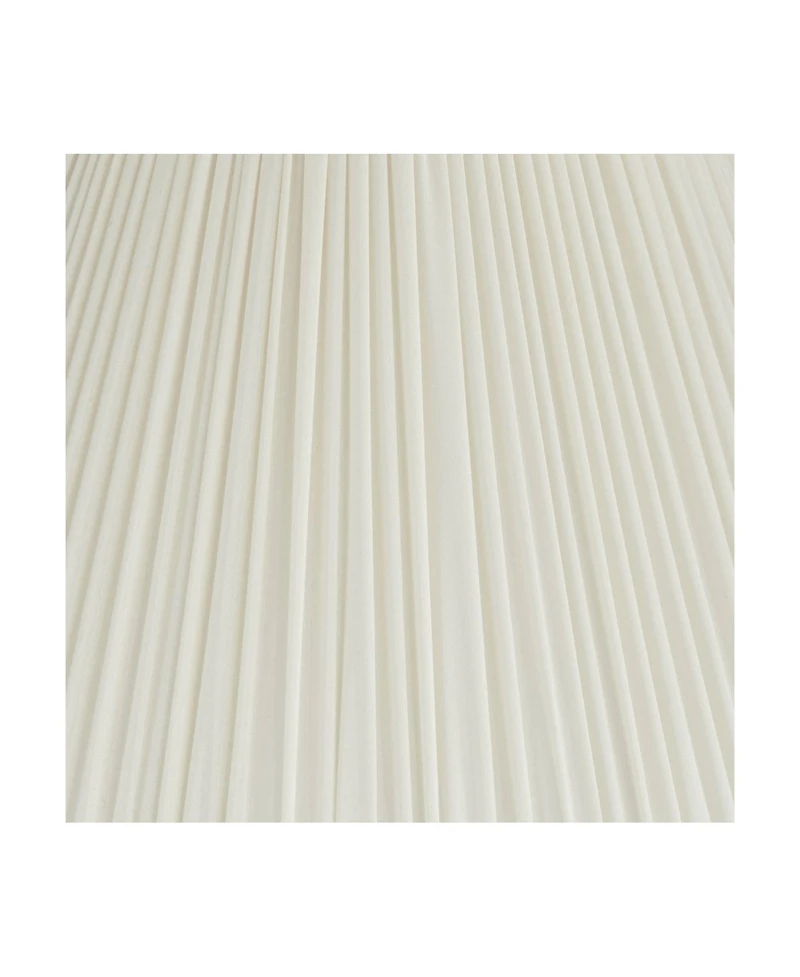 Springcrest Set of 2 Pleated Empire Lamp Shades Medium 7" Top x 16" Bottom x 11.25" High Spider with Harp and Finial Fitting