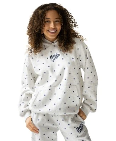 The Happy Camp3r Juniors Polka Dot Fleece Hooded Sweatshirt Pant Set