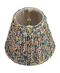 Springcrest Slant Print Lamp Shade Replacement Set of Multi-Color Pleated Clip On Candelabra