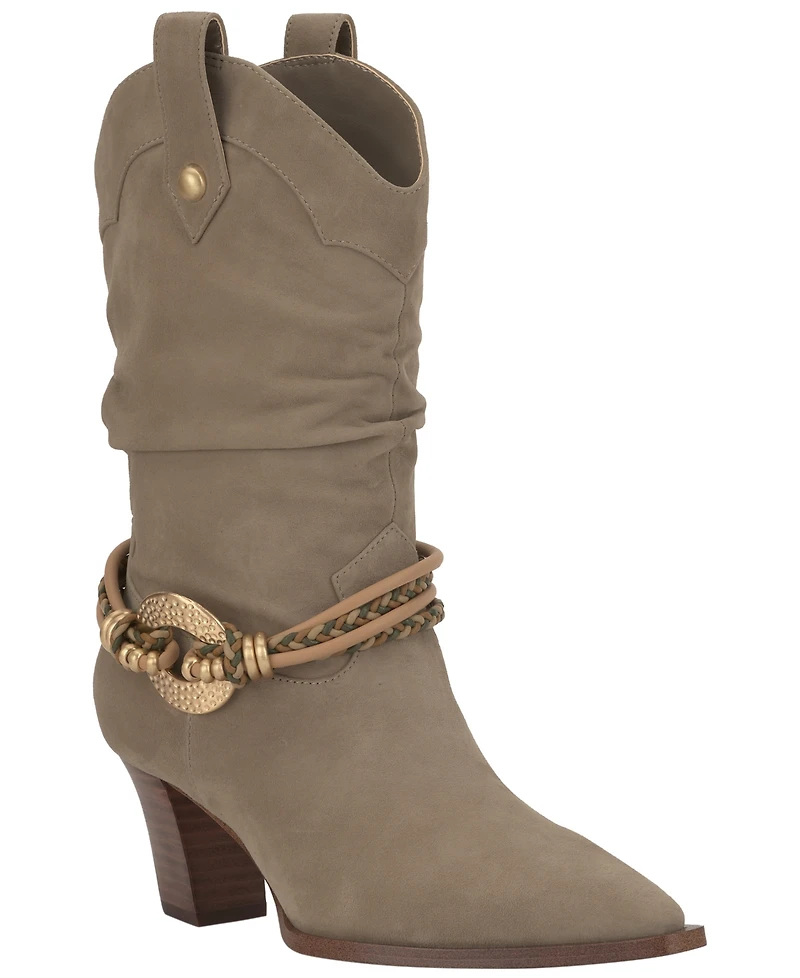 Jessica Simpson Women's Hanie Western Slouch Booties