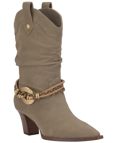 Jessica Simpson Women's Hanie Western Slouch Booties